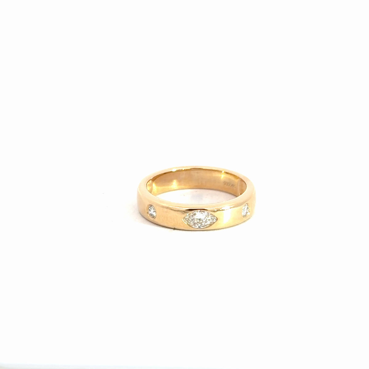 14k Yellow Gold Diamond Band.28cttw
