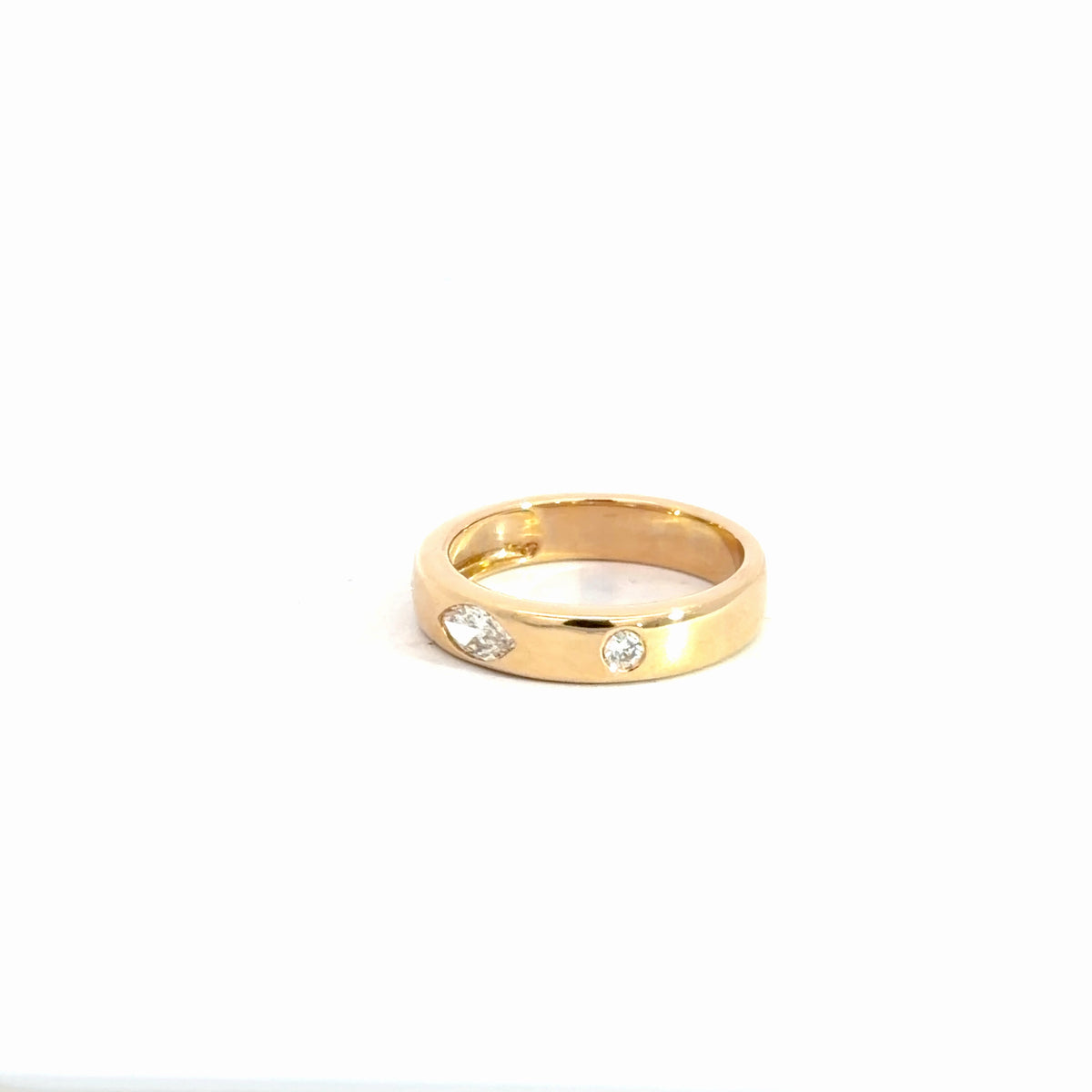 14k Yellow Gold Diamond Band.28cttw