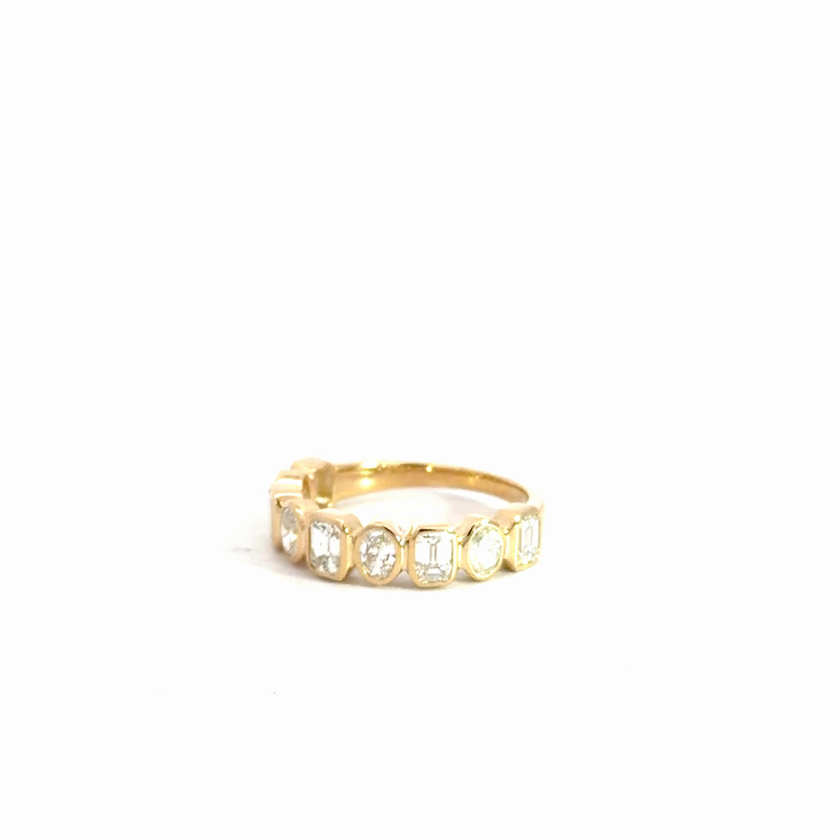 14k Yellow Gold Diamond Multi Shape Ring 1.50cttw