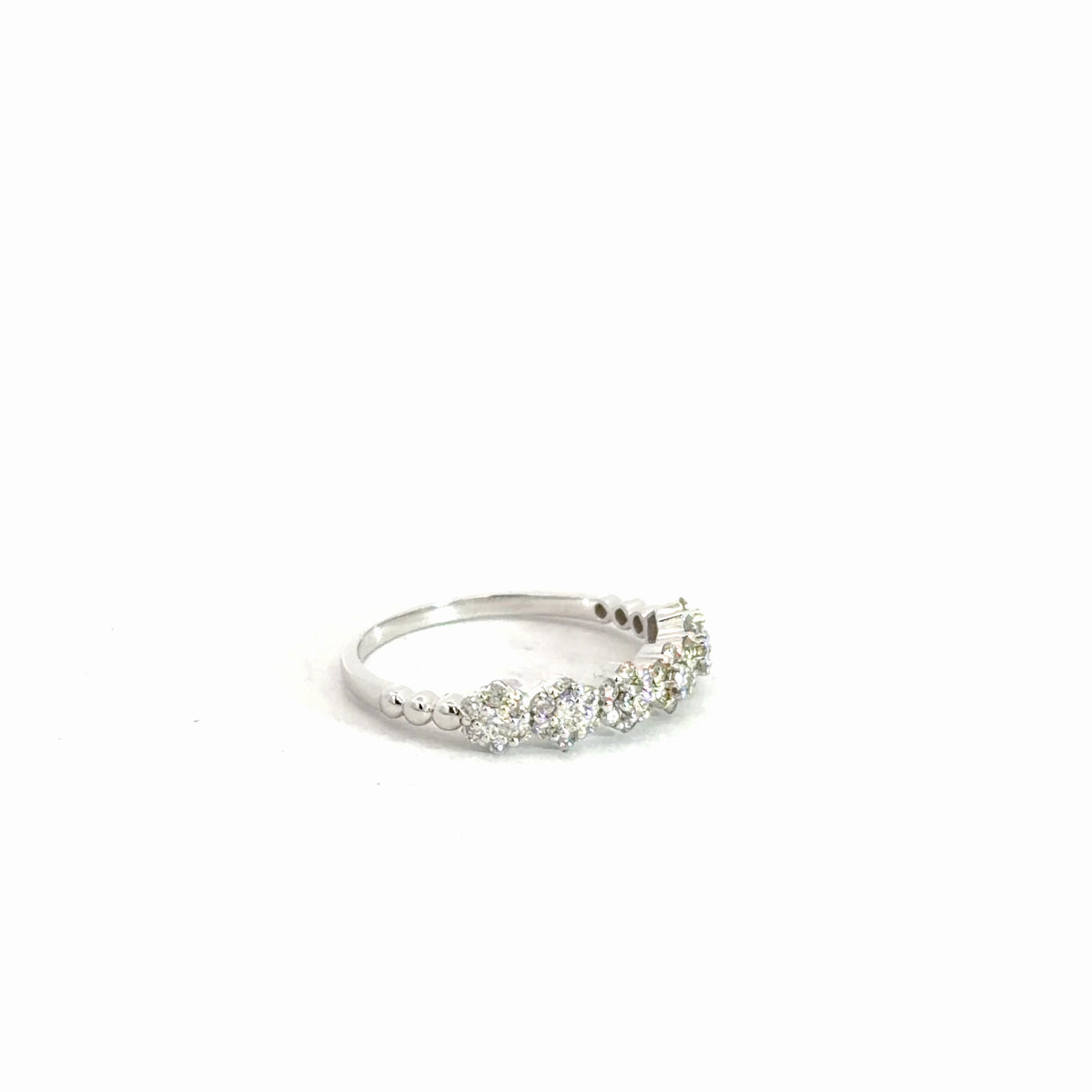 14k White Gold Diamond Ring .49cttw