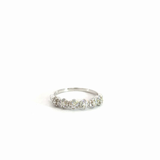 14k White Gold Diamond Ring .49cttw