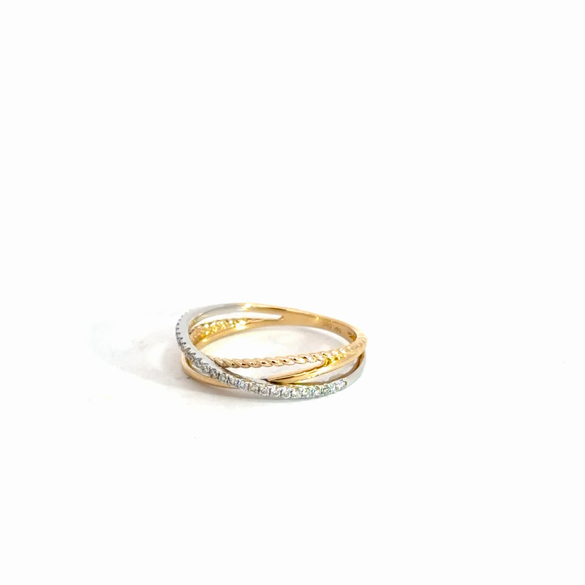 14k Yellow Gold Diamond Fashion Ring .27cttw