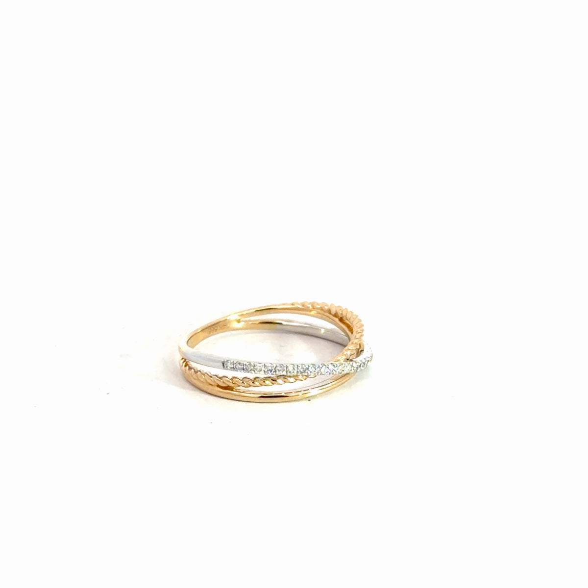 14k Yellow Gold Diamond Fashion Ring .27cttw