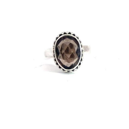 Sterling Silver Smoky Quartz Ring
