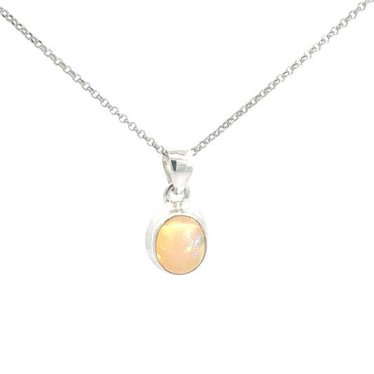 Sterling Silver Opal Pendant