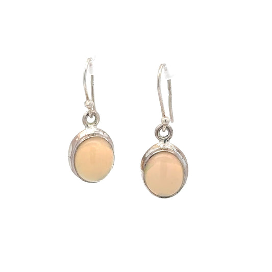 Sterling Silver Opal Dangle Earrings