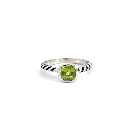 Sterling Silver Peridot Ring