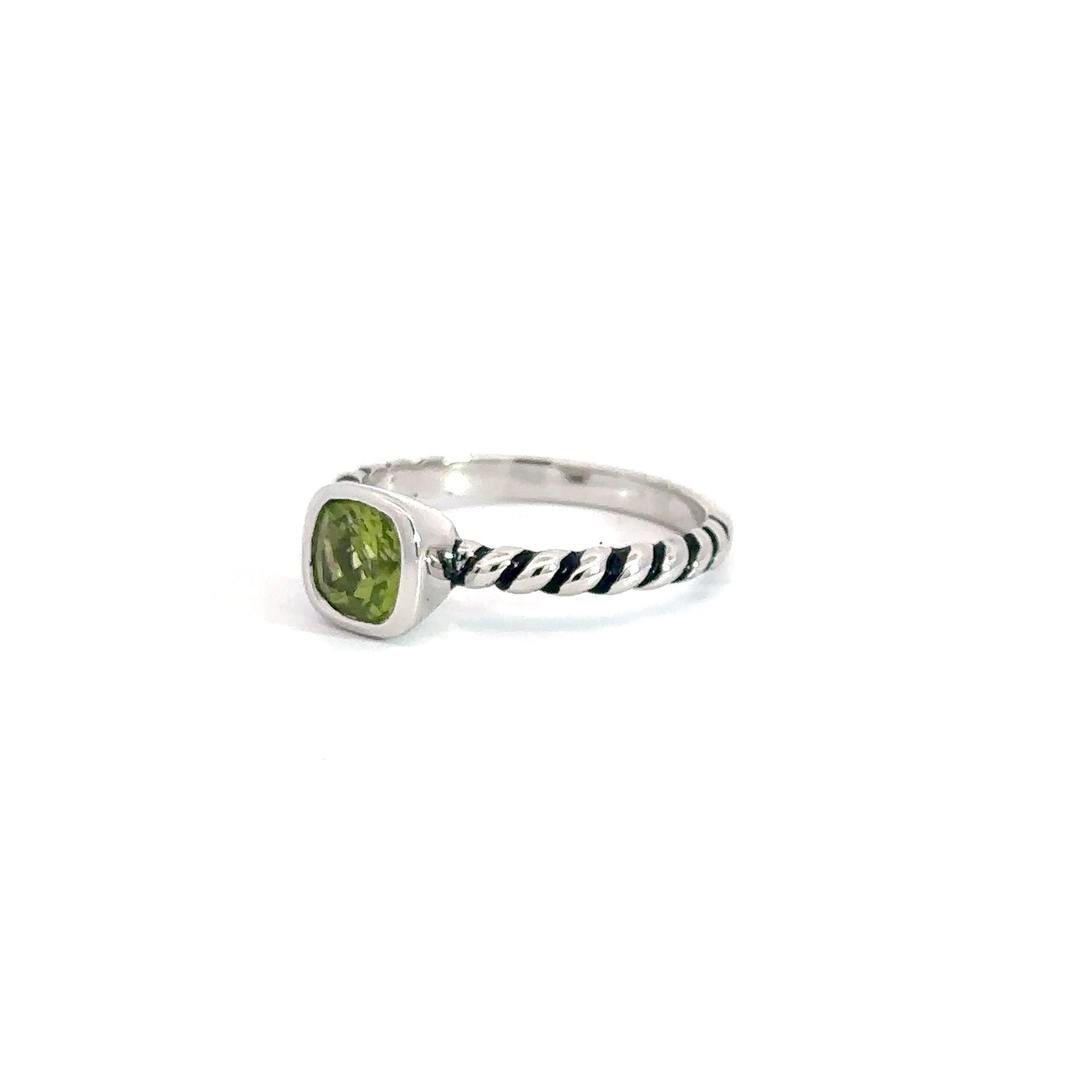 Sterling Silver Peridot Ring