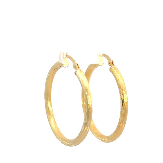 Yellow Gold Plated Hoop