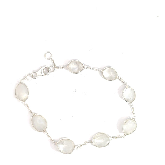 Sterling SIlver Moonstone Bracelet