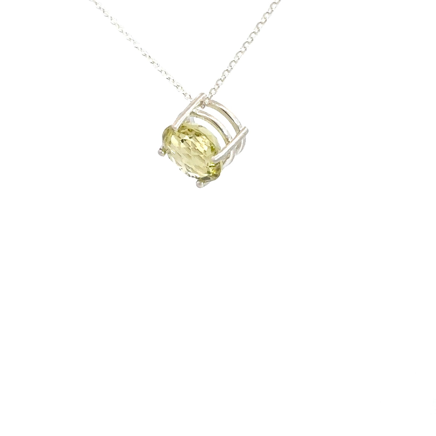 Sterling Silver Lemon Quartz Pendant