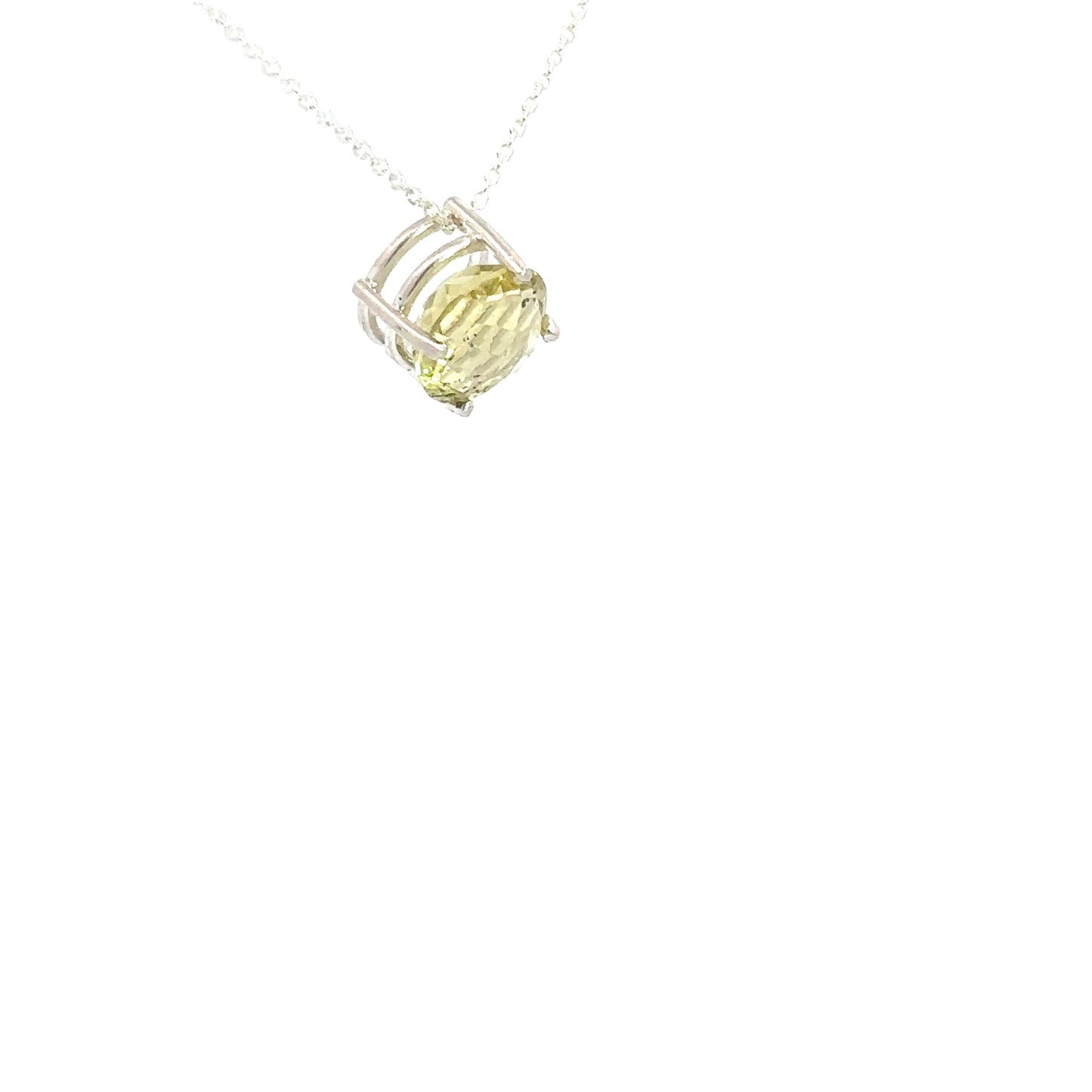 Sterling Silver Lemon Quartz Pendant