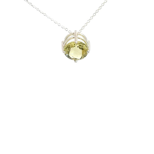 Sterling Silver Lemon Quartz Pendant