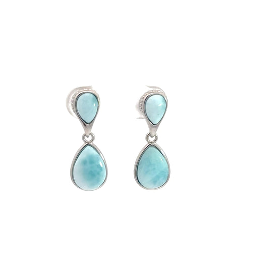 Sterling Silver Teardrop Dangle Earrings