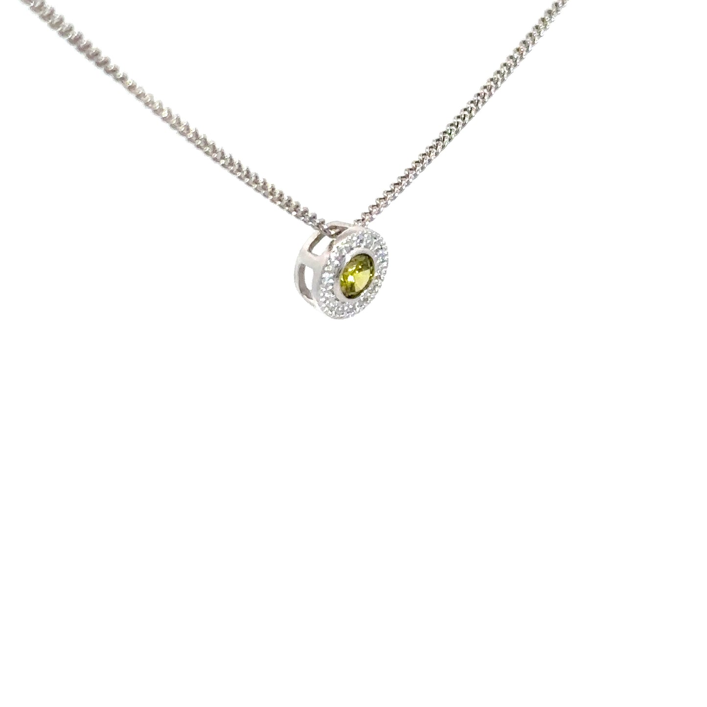Sterling Silver Peridot Pendant