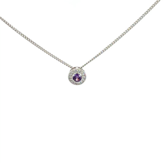 Sterling Silver Amethyst Pendant