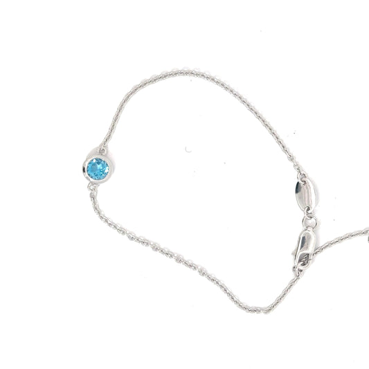 Sterling Silver Blue Topaz Bracelet