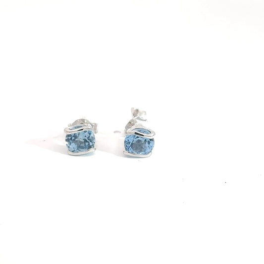 Sterling Silver Aquamarine Earrings