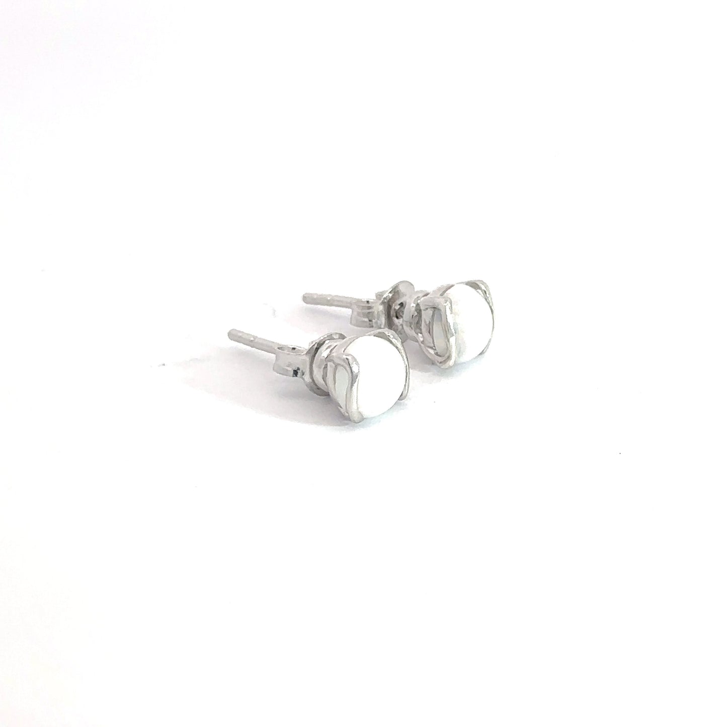 Sterling Silver Opal Earrings