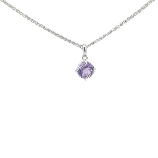 Sterling Silver Amethyst Pendant