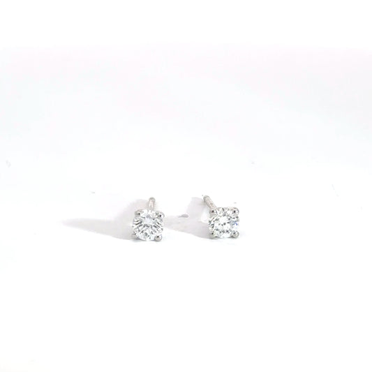 14k White Gold .52cttw Lab Diamond Studs
