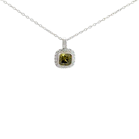 Sterling Silver Peridot Pendant