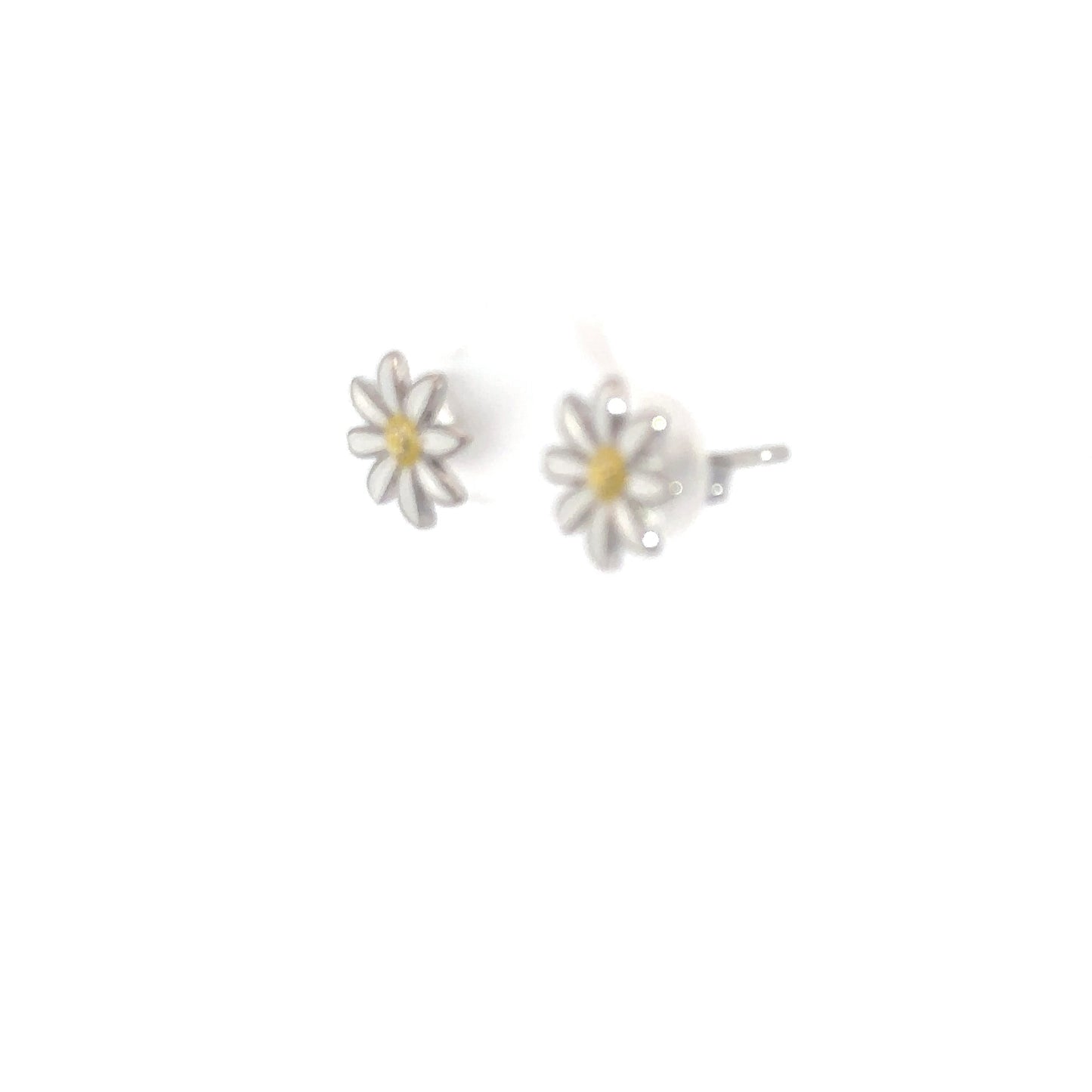 Sterling Silver Daisy Earrings