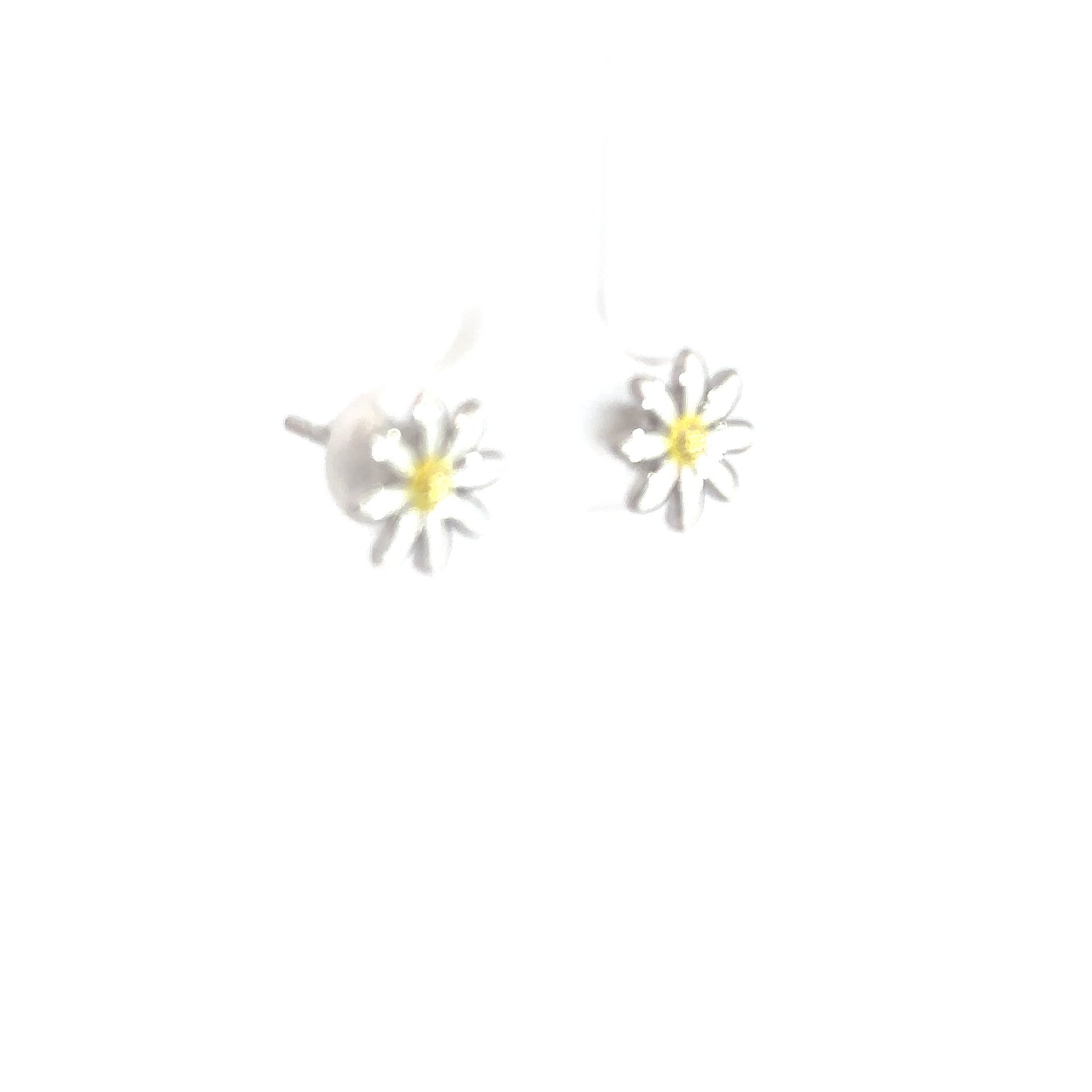 Sterling Silver Daisy Earrings