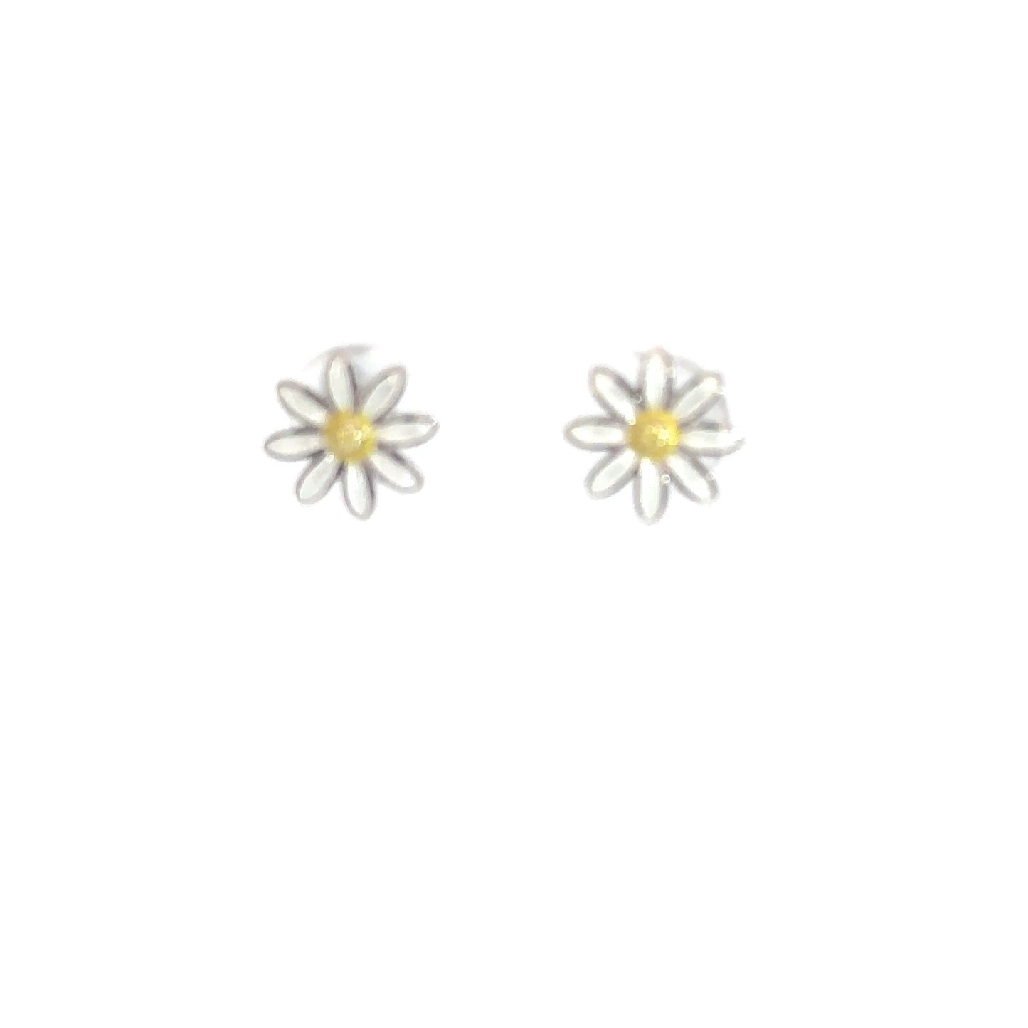 Sterling Silver Daisy Earrings