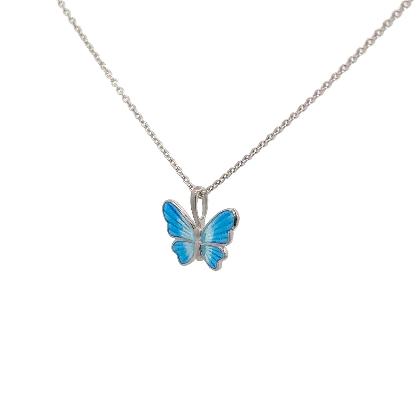 Sterling Silver Enameled Butterfly