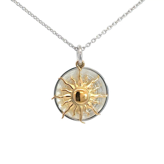 Sterling Silver Sun Pendant