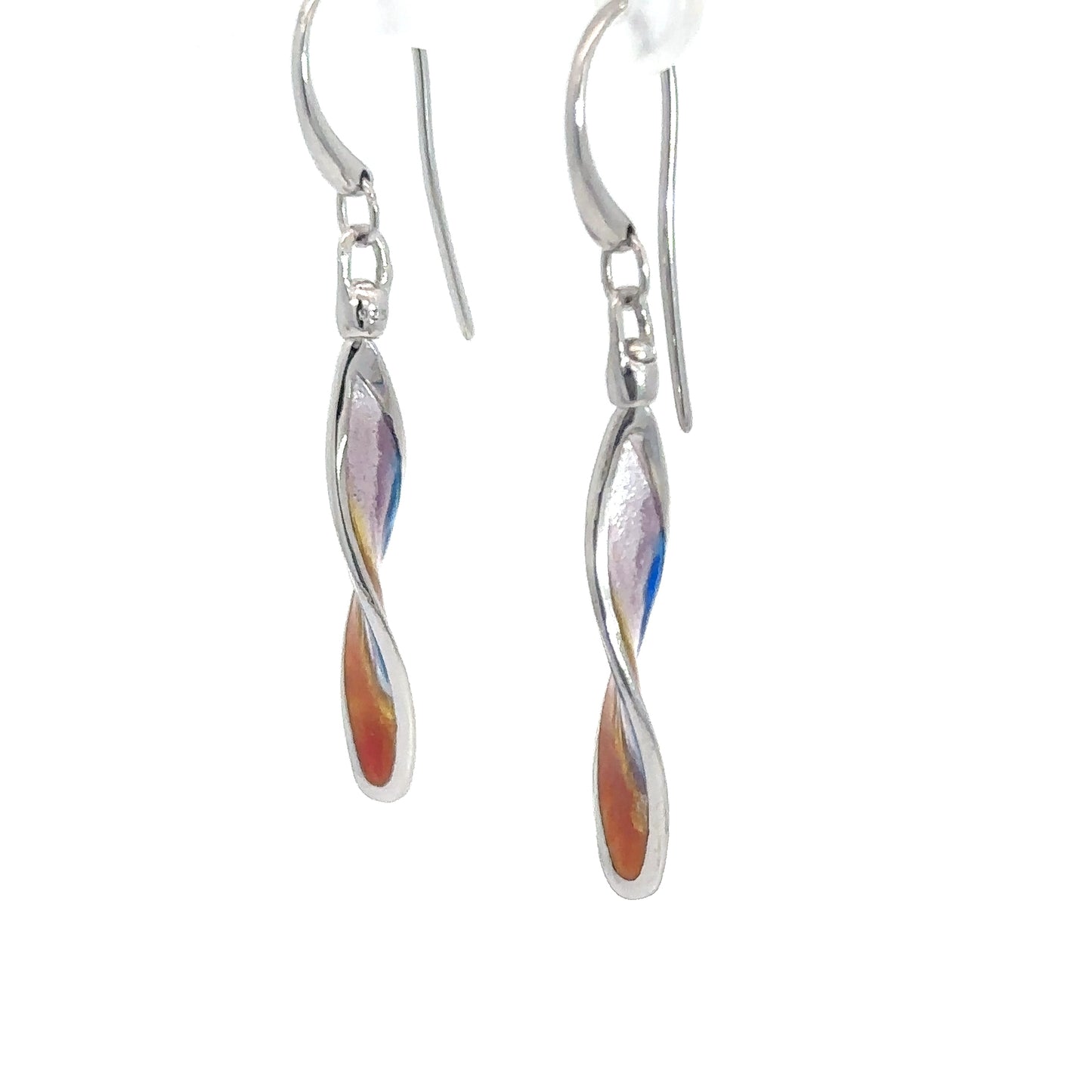 Sterling Silver Aurora Sunset Earrings