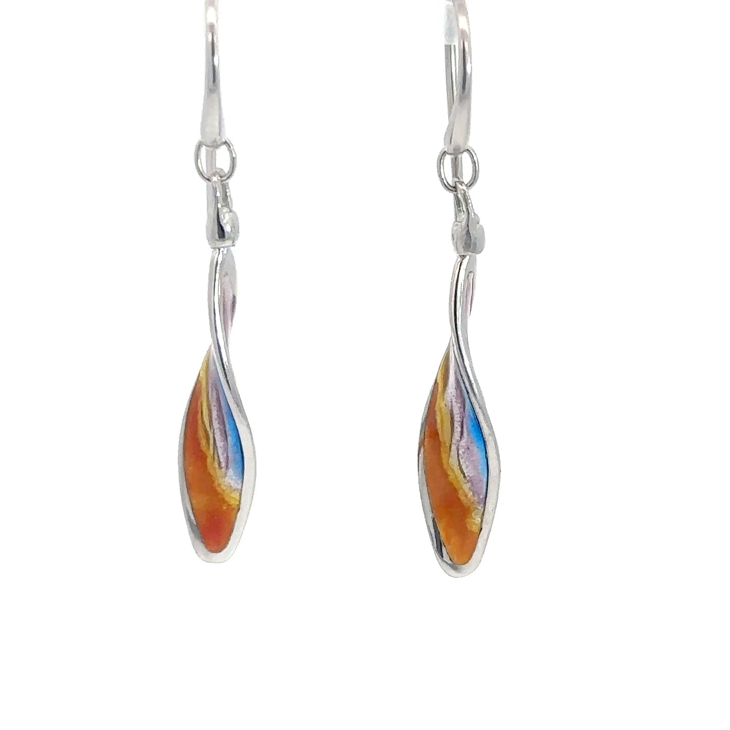 Sterling Silver Aurora Sunset Earrings