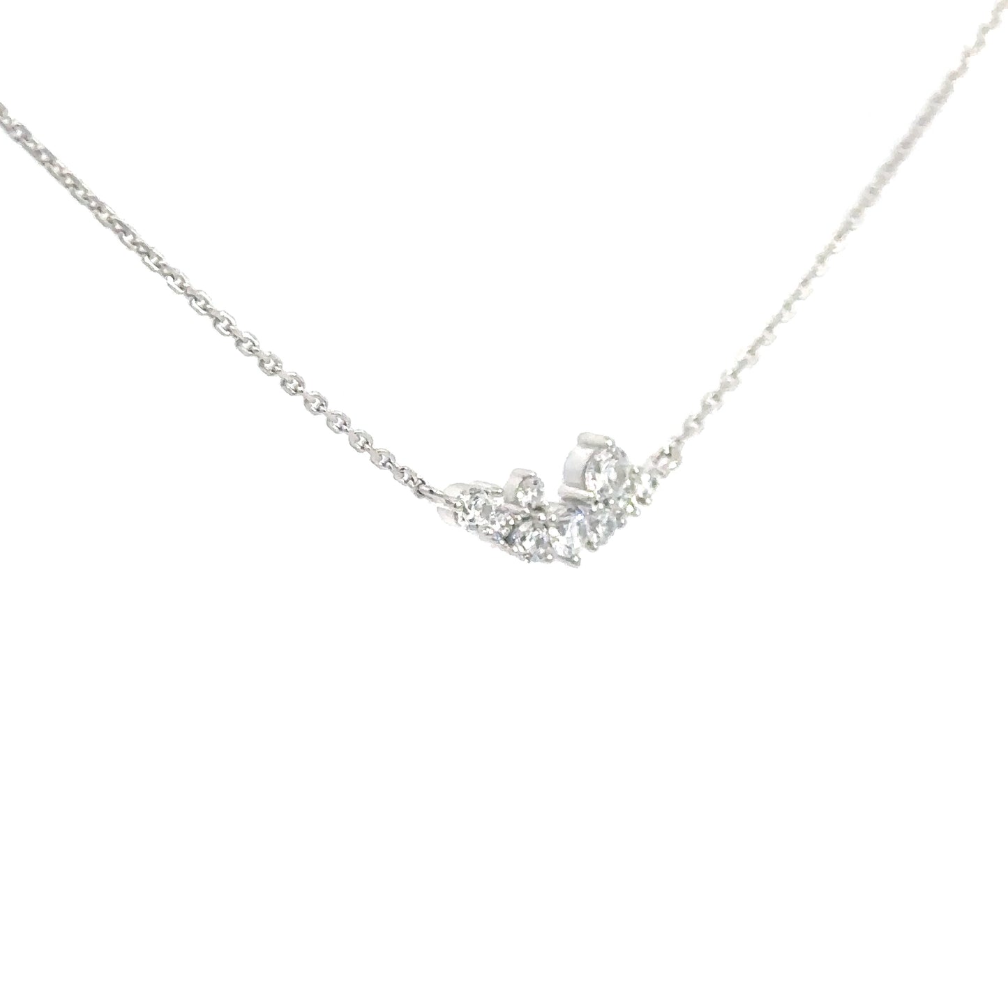 Sterling Silver Simulated Diamond Pendant