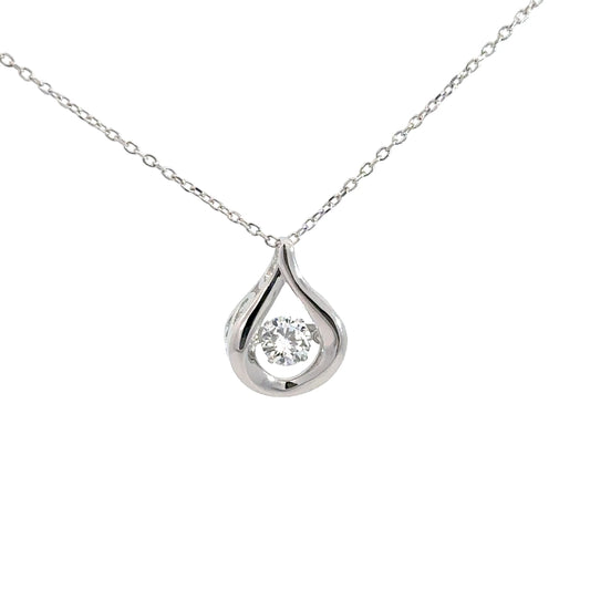 Sterling Silver Heartbeat Pendant