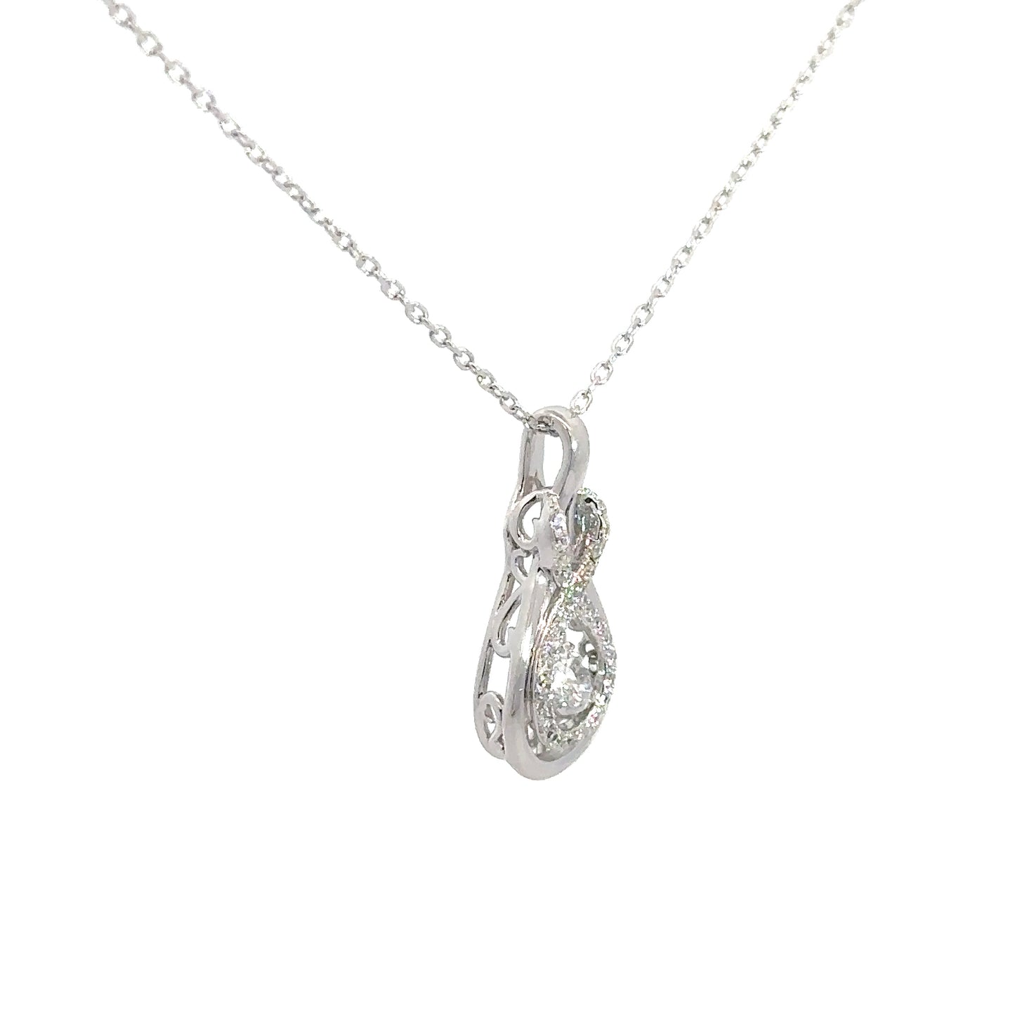 Sterling Silver Heartbeat Pendant