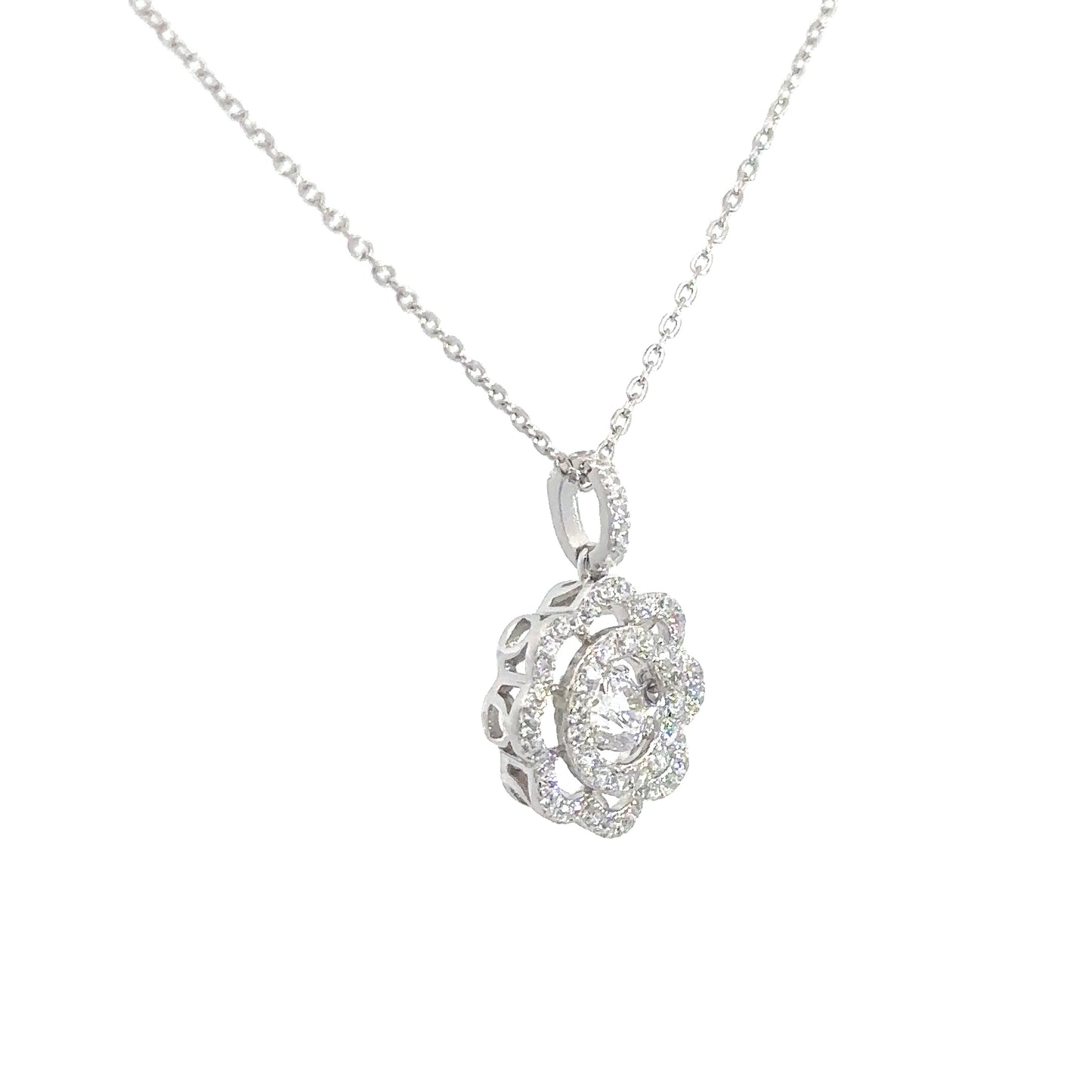 Sterling Silver Heartbeat Pendant