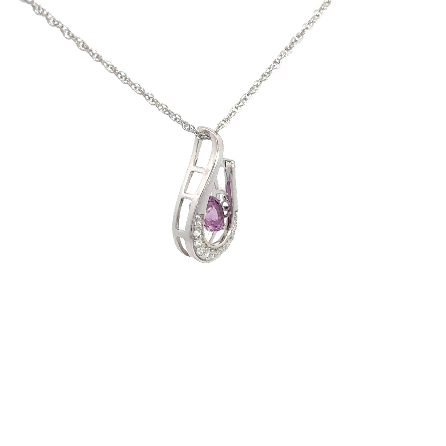 Sterling Silver Synthetic Alexandrite Twinkle Pendant