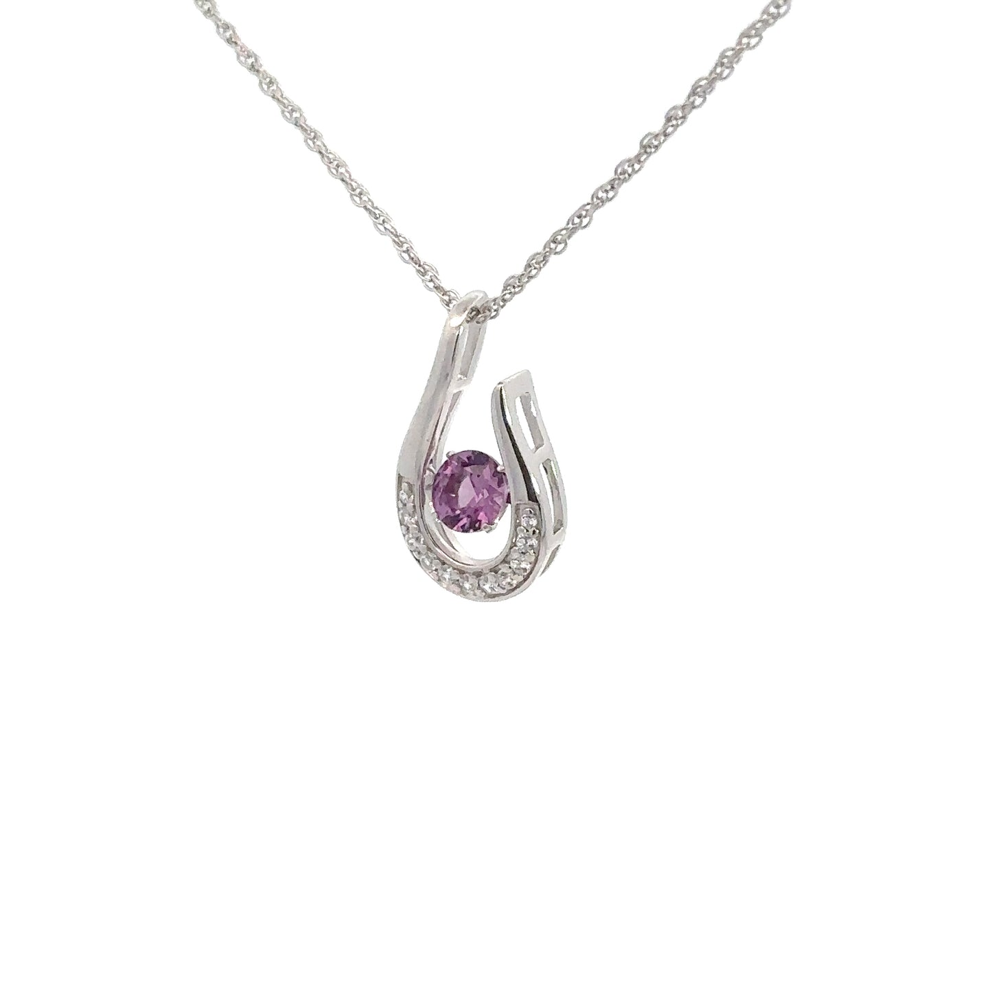 Sterling Silver Synthetic Alexandrite Twinkle Pendant