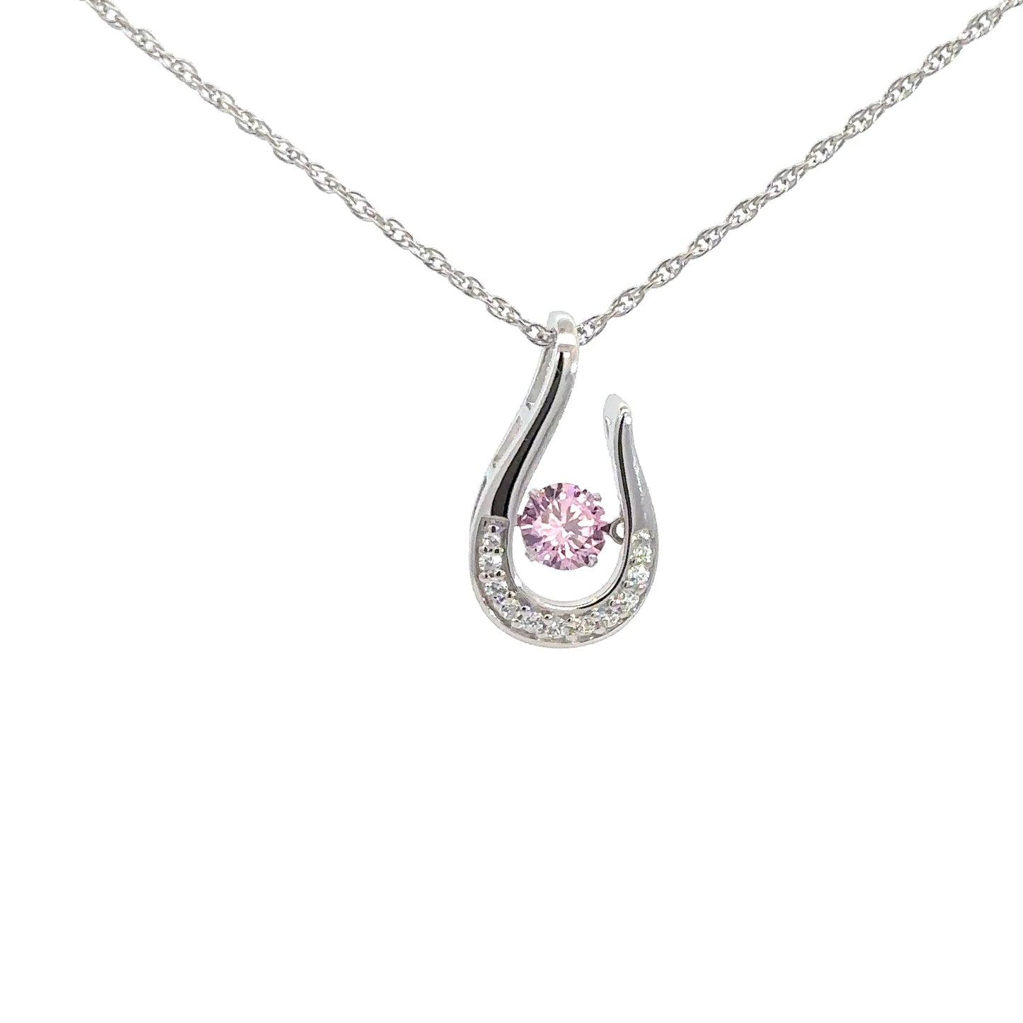 Sterling Silver Pink Tourmaline Twinkle Pendant