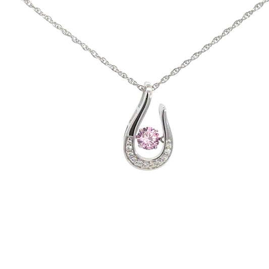 Sterling Silver Pink Tourmaline Twinkle Pendant