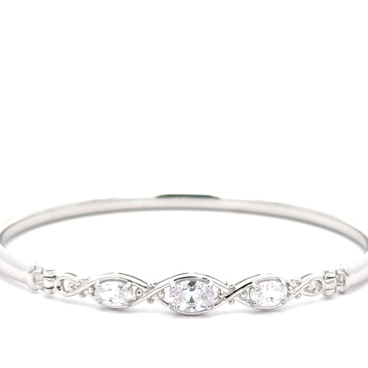 Sterling Silver Cubic Zirconia Bracelet