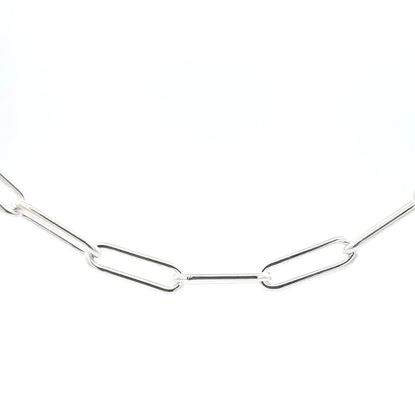 Sterling Silver Paperclip Chain 16"