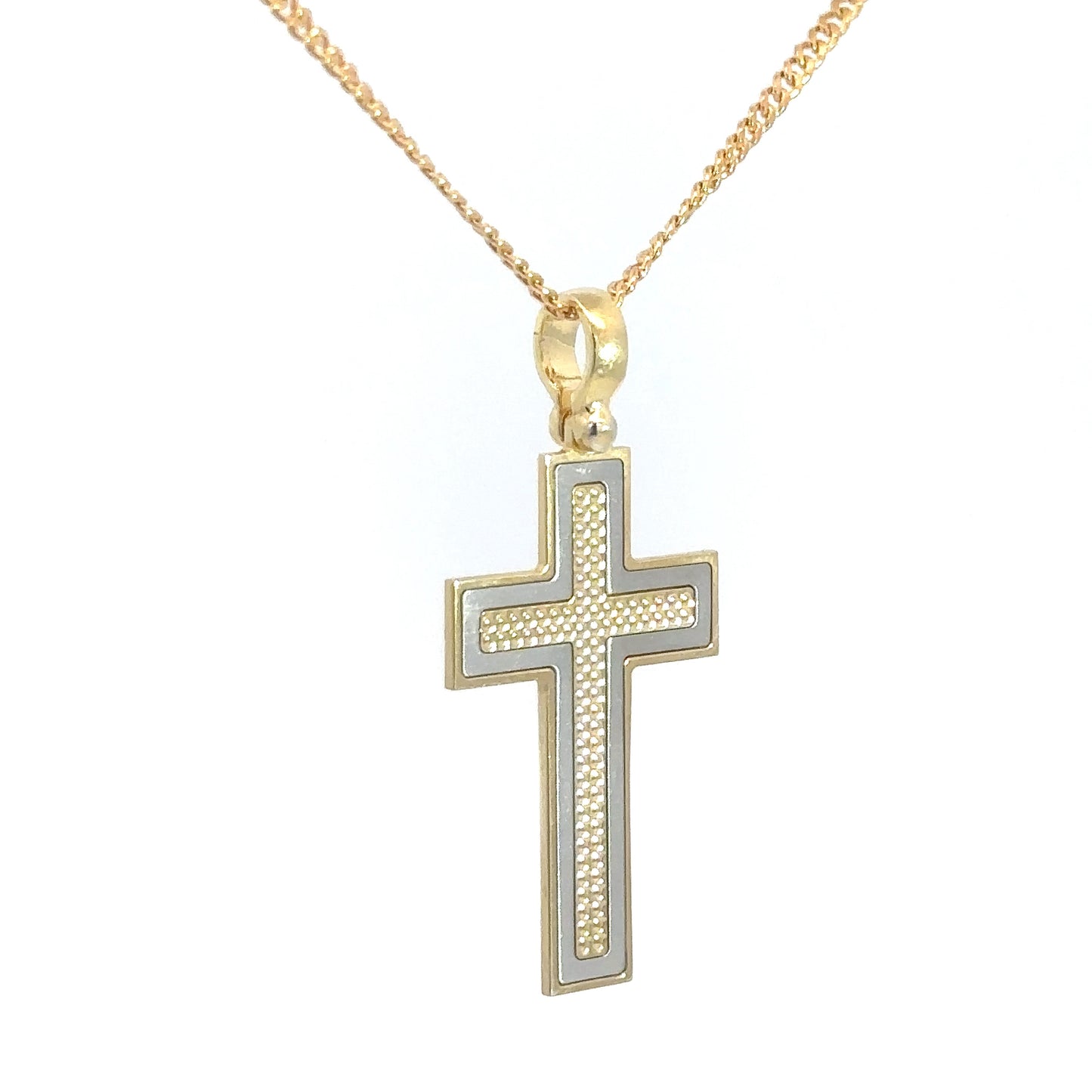 Yellow Gold Plated Cross