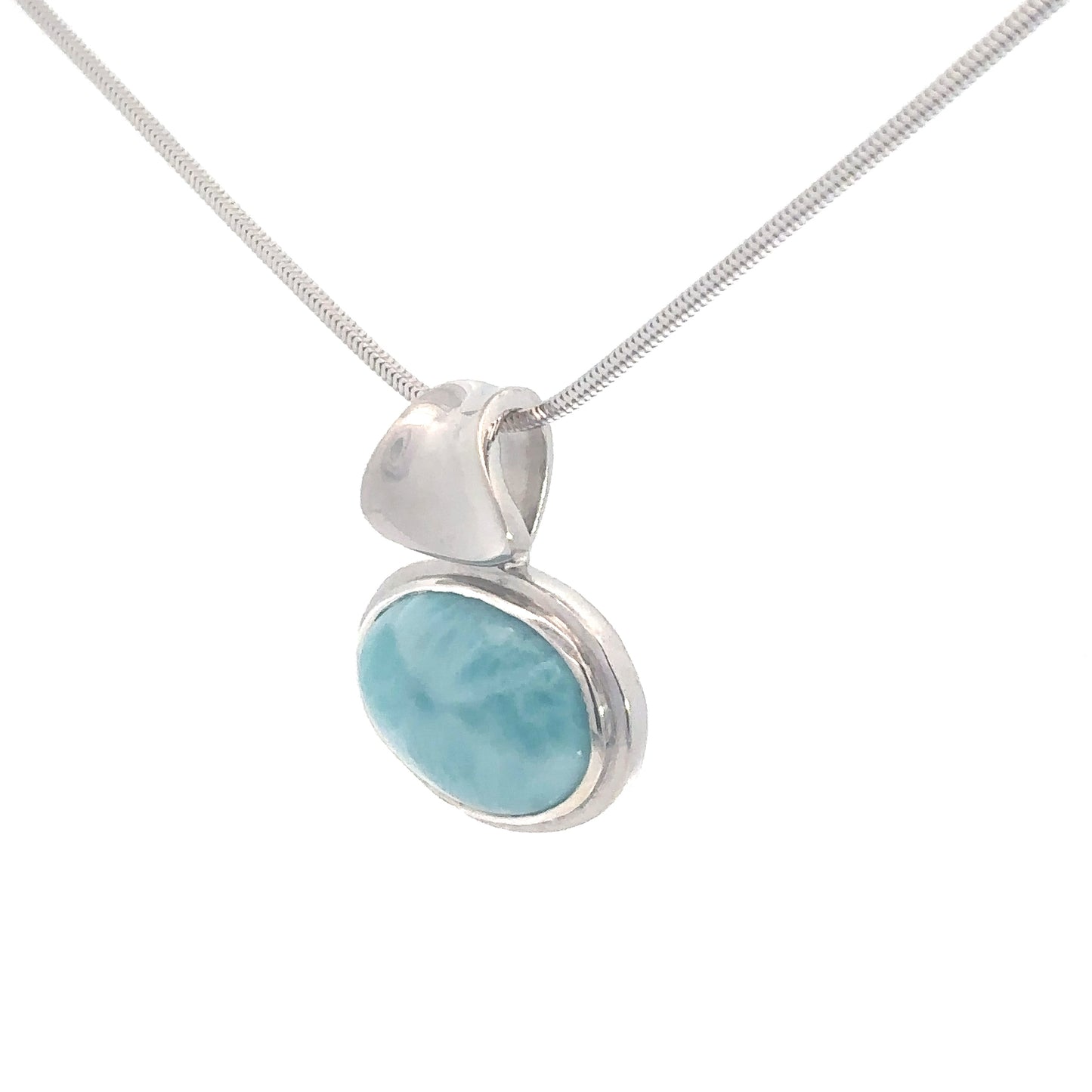 Sterling Silver Larimar Pendant