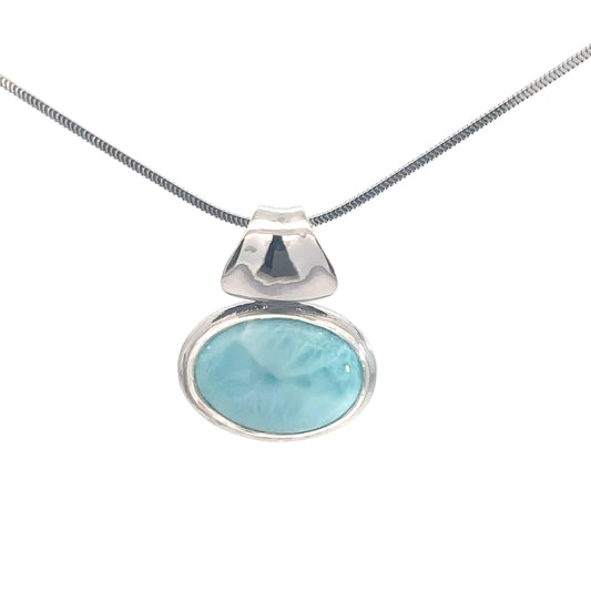 Sterling Silver Larimar Pendant