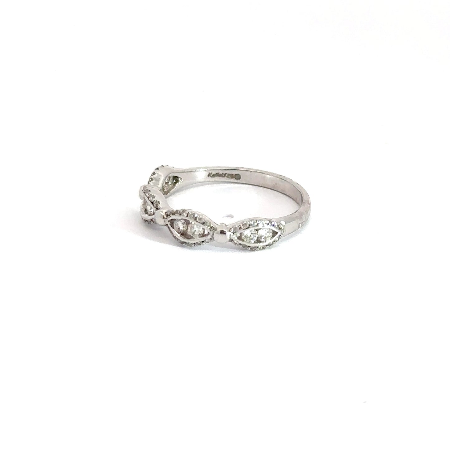 14k White Gold Diamond Fashion Ring 5/8cttw