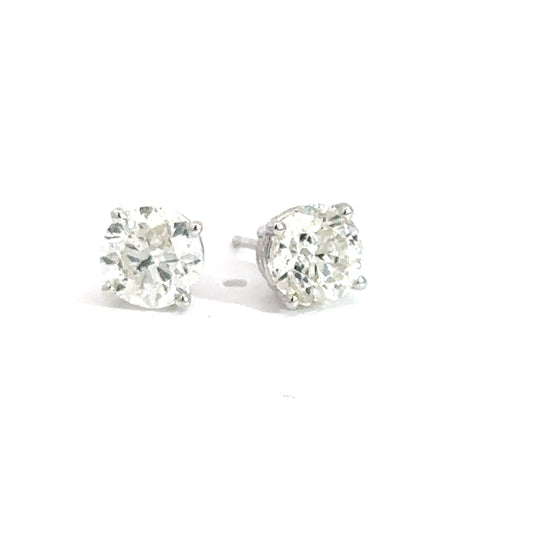 14k White Gold 2.01cttw Diamond Studs