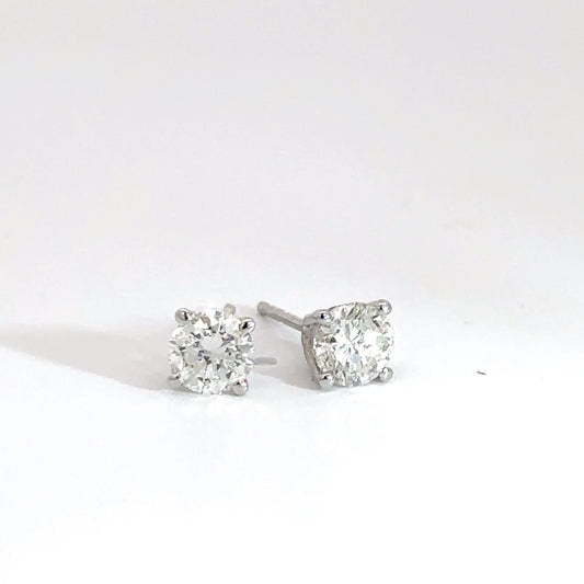 14k White Gold 1cttw Diamond Studs