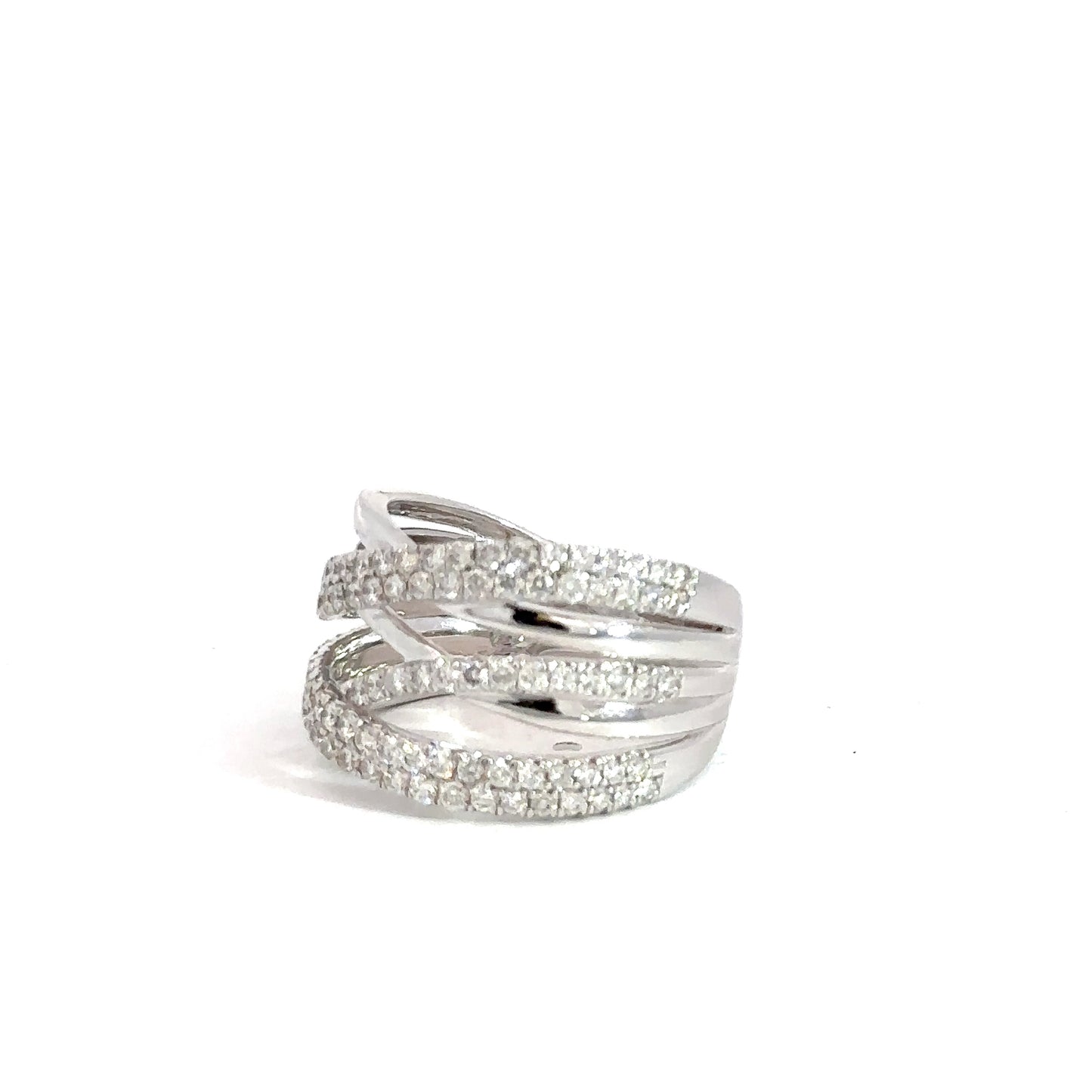 14k White Gold Diamond Fashion Ring 1 1/3cttw